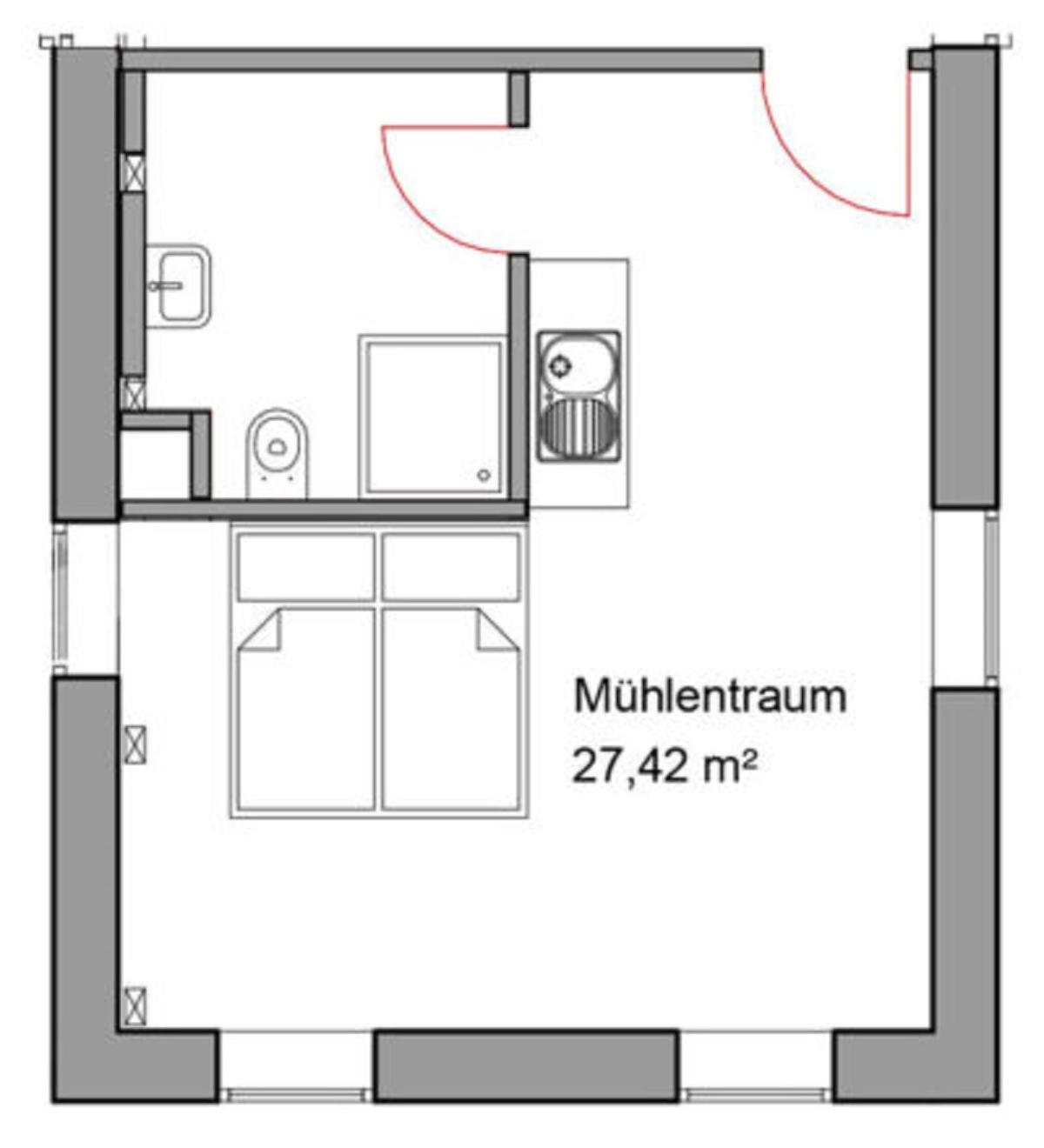 Hotel Wassermuehle Deppendorf à Bielefeld Chambre photo